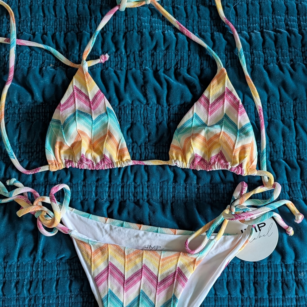 Colorful Chevron Bikini Set